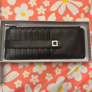 Lodis be Organized with Julia Long Card Stacker Wallet - Black NWT New With Tags